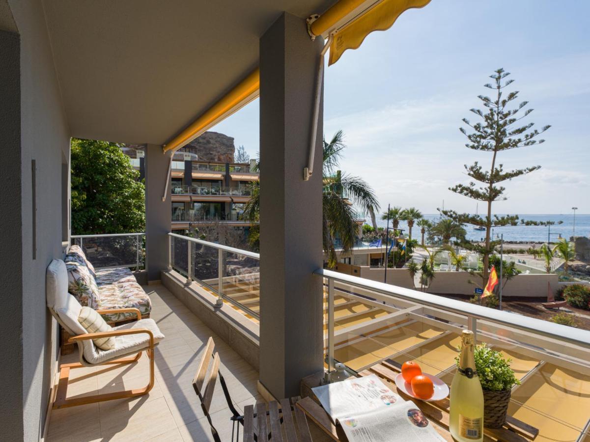 First Line Mogan Beach - Parking Free Eksteriør bilde